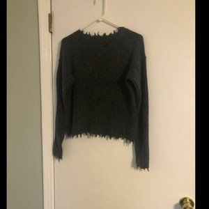 Soh Distressed Cashmere Blend Sweater Sz S